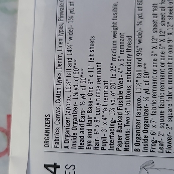 Simplicity Organizers Sewing Pattern 1214 Uncut 2015 - Picture 4 of 6